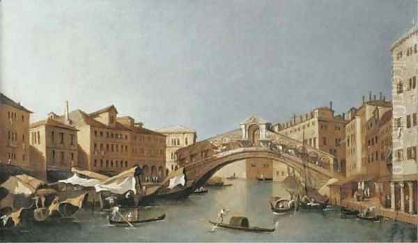 The Grand Canal, looking towards the Rialto Bridge, Venice - view 1