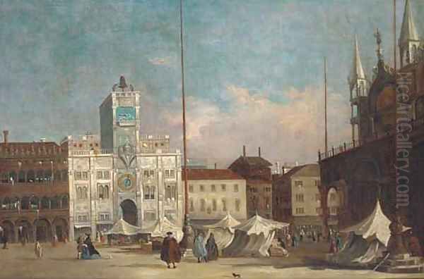 The Piazza San Marco, Venice, looking towards Orologio del Moro - view 1
