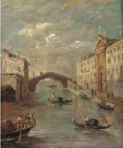 The Rio dei Mendicanti, Venice by Francesco Guardi