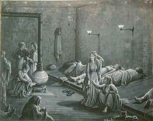 Interior of a Night Shelter for Poor Women