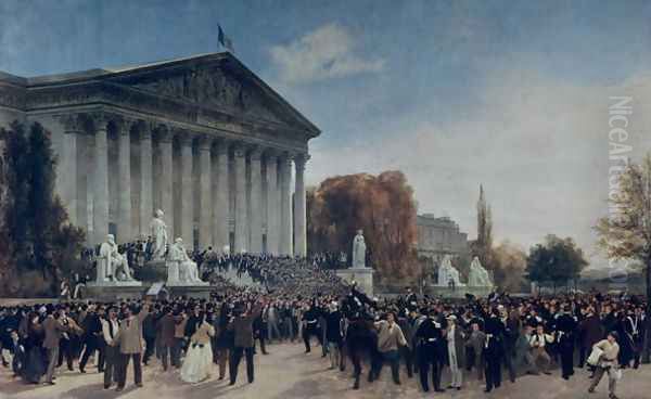 The Palais du Corps Legislatif after the Last Sitting on 4th September 1870 - view 1