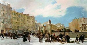 Siege of Paris A Yard for Firewood Boulevard de Montparnasse by Jacques Guiaud