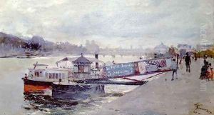 Harbour Scene by Jacques Guiaud