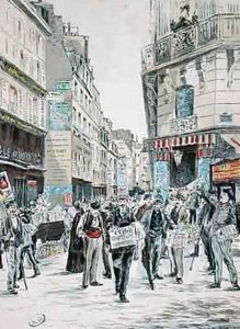 View of the Rue de Croissant in the 11th arrondissement of Paris View of the Rue de Croissant in the 11th arrondissement of Paris