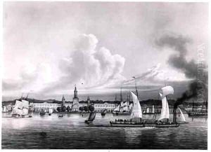 View of New Orleans by Ambroise-Louis Garneray