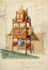 Exhibition Cabinet by Edward William Godwin