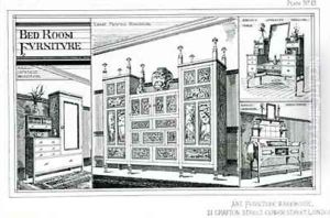 Bedroom Furniture from the Art Furniture Warehouse by Edward William Godwin
