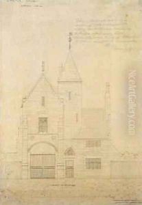 Front Elevation of Castle Ashby by Edward William Godwin