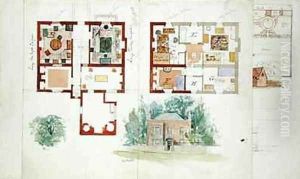 Proposed design for a house by Edward William Godwin