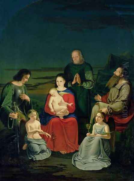 Holy Family with Angels and Saints - view 1