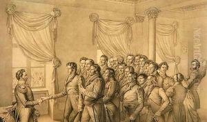 Kassel Deputation to Elector William II by Ludwig Emil Grimm