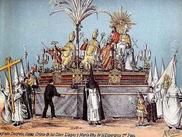 Procession during Holy Week in Seville - view 1