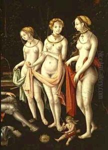 The Destruction of Troy and the Judgement of Paris by Matthias Gerung or Gerou