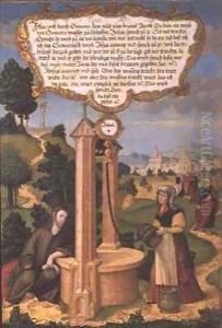 Christ and the Woman from Samaria at Jacobs Well by Matthias Gerung or Gerou