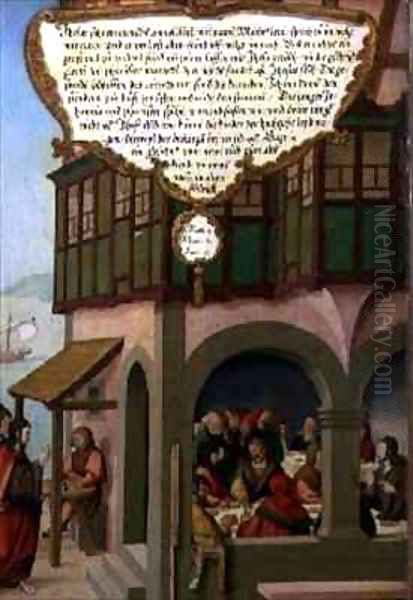 Jesus eating with the taxpayers and sinners - view 1