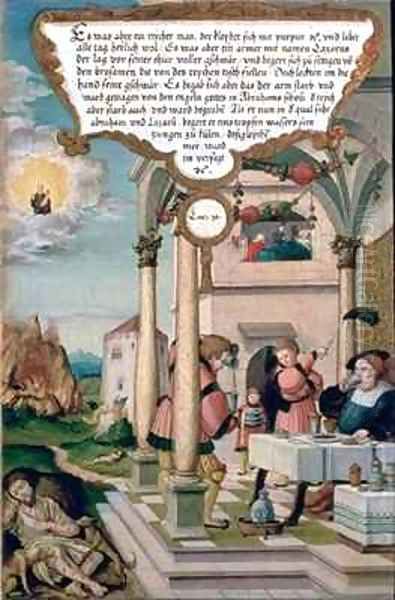 Lazarus and the Rich Mans Table - view 1