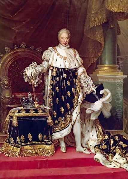 Portrait of Charles X 1757-1836 in Coronation Robes - view 1