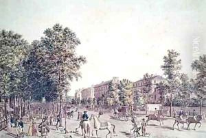 The Grands Boulevards in 1804 by Garbizza, Angelo