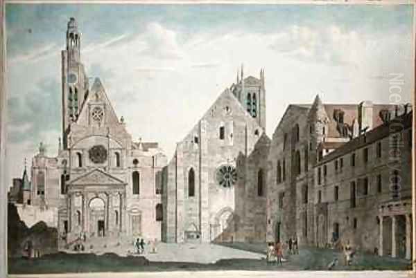 Facades of the Churches of St Genevieve and St Etienne du Mont - view 1