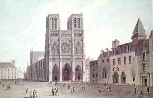 The Square in Front of Notre Dame at the Time of the Consulat by Garbizza, Angelo