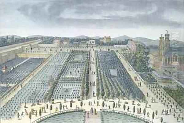 General View of Luxembourg Gardens in Paris - view 1