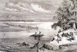 Crossing the Colorado River in the 1860s