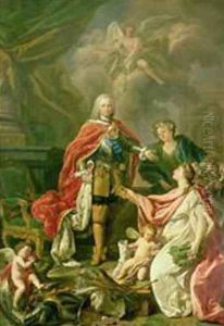 Ferdinand VI 1713-59 as Patron of Arts and Sciences by Antonio Gonzalez Ruiz