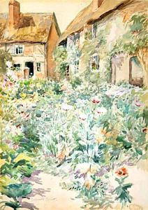Cottage Garden Warwick England by Edmund Henry Garrett