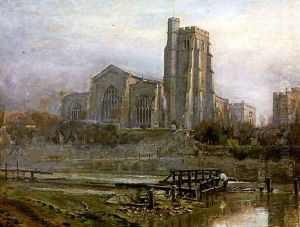 The Old Church at Sunrise by Harry Goodwin