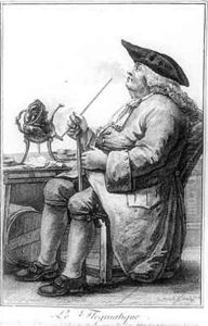 Phlegmatic from Exercices dImagination de Differens Characteres et Formes Humaines by Goez, Joseph Franz von