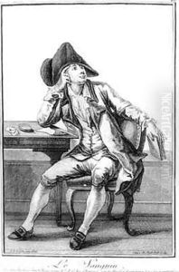 Sanguine from Exercices dImagination de Differens Characteres et Formes Humaines by Goez, Joseph Franz von