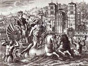 Allegory celebrating the nomination of Cardinal de Richelieu 1585-1642 to the office of Superintendant of Navigation and Trade in October 1626 by Claude Goyrand