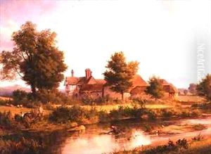 View of Unstead House near Bramley by Edmund Gill