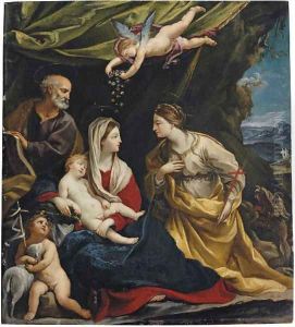 The Holy Family, with Saint Margaret and the Infant Saint John the Baptist by Francesco Giovanni Gessi
