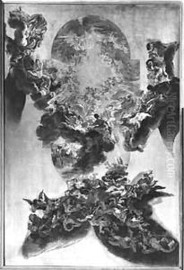Triumph in the Name of Jesus by Giovanni Battista (Baciccio) Gaulli