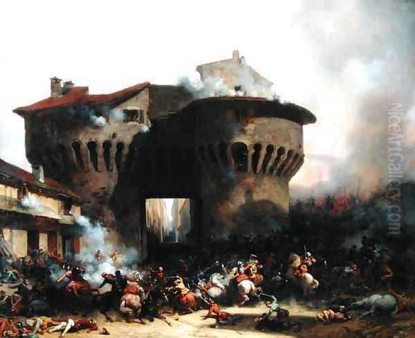 Combat at Porte Pannessac in 1562 - view 1
