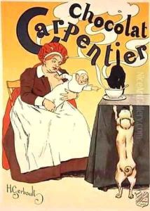 Reproduction of a poster advertising Carpentier Chocolate by Henri Gerbault