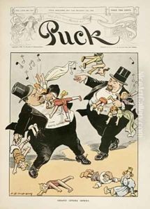 Front Cover Illustration for Puck Magazine by Louis Glackens