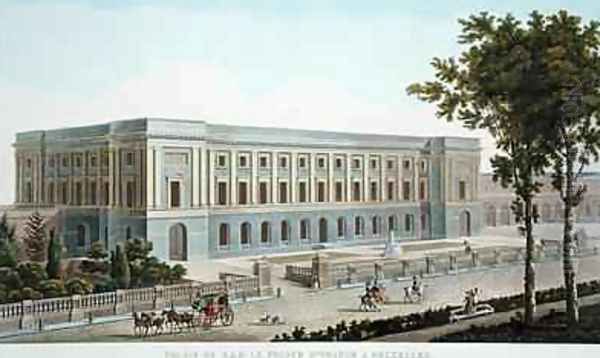 Palace of the Prince of Orange Brussels from Choix des Monuments Edifices et Maisons les plus remarquables du Royaume des Pays Bas - view 1