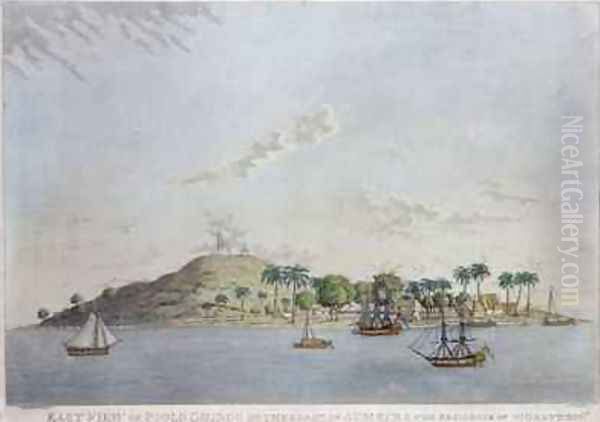 East View of Poolo Chinco on the Coast of Sumatra the Residence of W Grant Esq - view 1