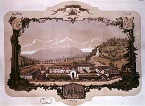 View of Clairvaux Abbey by Hector Guiot