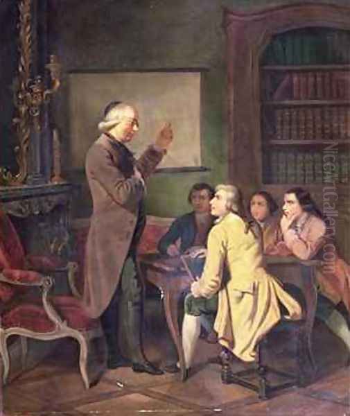 A Lesson with Abbe Charles Michel de lEpee 1712-89 - view 1