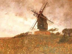 The Haunted Windmill by W.H.Murphy Grimshaw