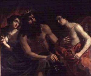 Pluto Orpheus and Eurydice by Benedetto the Elder Gennari