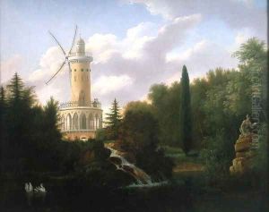 Windmill at the Folie Beaujon in Paris by Antoine Patrice Guyot