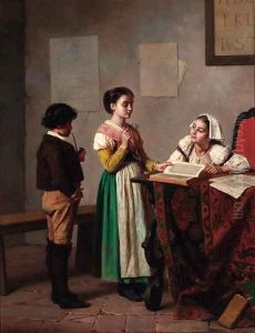 Impersonating the teacher by Gregorio Guglielmi