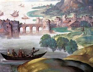 Italian River Scene Vicenza