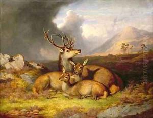 Highland Felicity Ben Lebrig in the Background by James William Giles