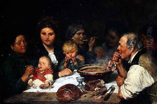 Labourers at a Table Thueringen - view 1