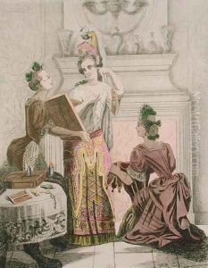 Artists Dressing Room by Auguste Alexandre Guillaumot